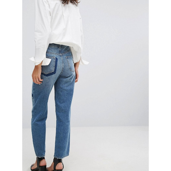 Current Air Patchwork High Rise Mom Jeans - Picture 3 of 16